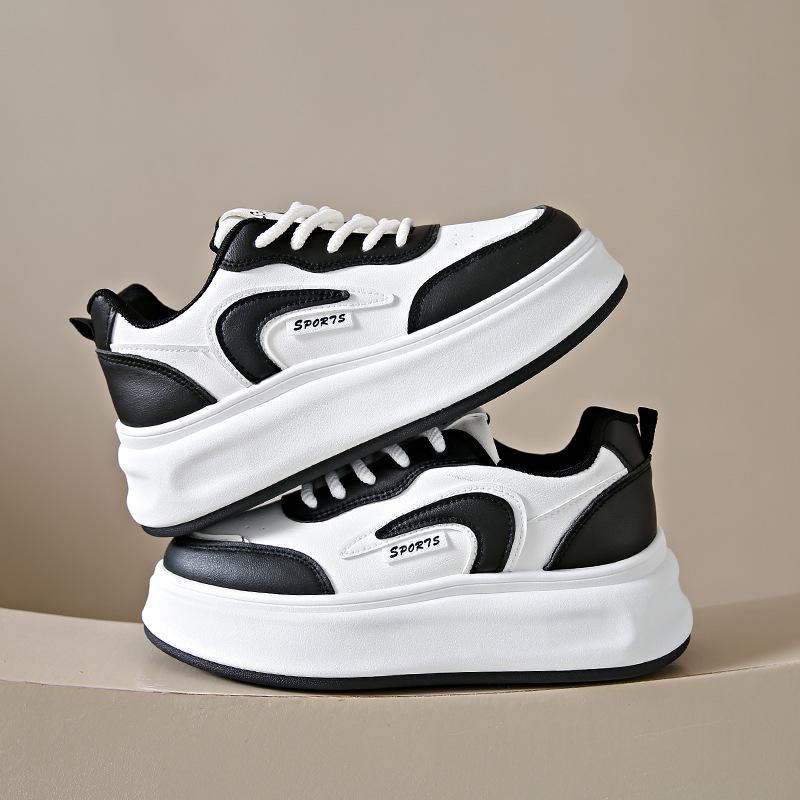 

Spring white shoes new is student thick-soled heightening sports board shoes casual muffin shoes 40