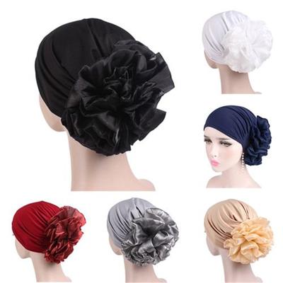 1 PCS Women Muslim Flowers Chemo Hat Fashion Turban Headbands Hair Loss Wrap