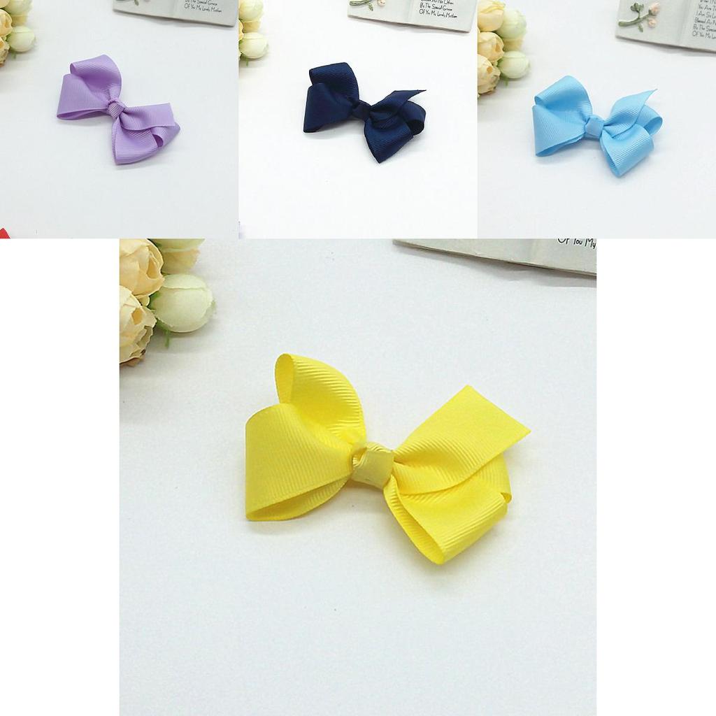 Children Hair Clips With Purple Ribbon Butterfly Hair Accessory For School And Play