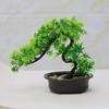 Künstlicher Bonsai-Baum Japanische Kiefer Bonsai Zimmerpflanzen Kunstpflanzen Bonsai-Baum für Schreibtisch Wohnzimmer Büro Badezimmer Bücherregal