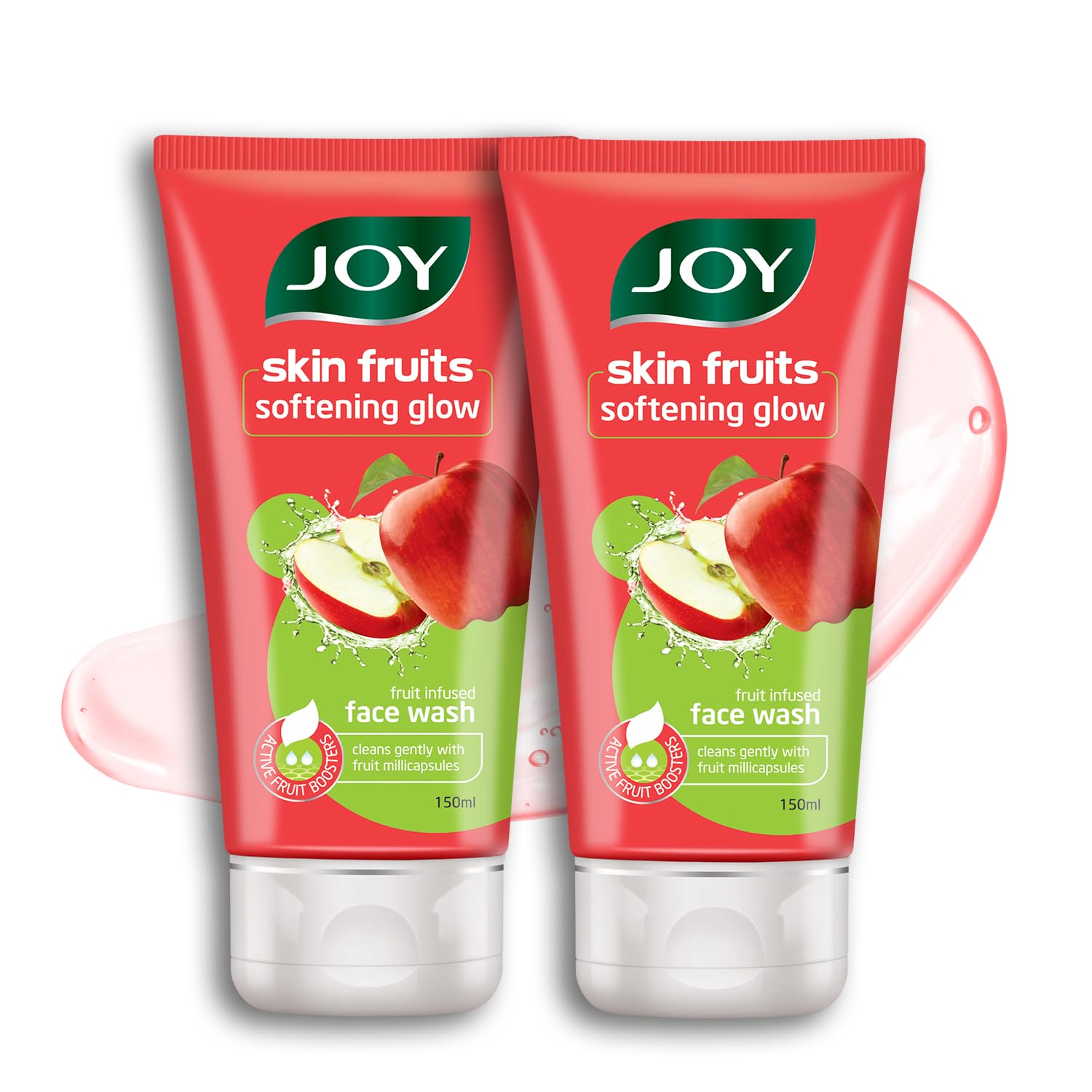 

JOY Гель для умывания Skin Fruits Яблоко для сияющей кожи 150 мл x 2 | Смягчающее, увлажняющее и питательное средство для ежедневного очищения