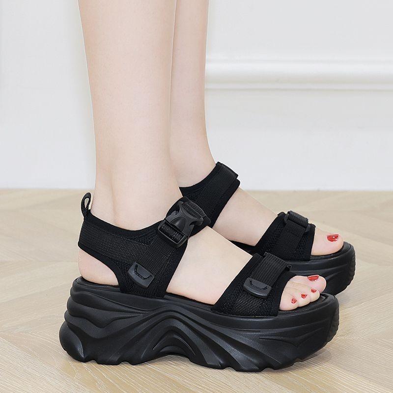 Daddy Sandals Women's Summer New Versatile Soft-soled Non-slip Thick-soled Muffin Sports Beach Shoes