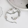 Sweet and Cool Cross Stitching Reflective Pearl Bracelet Crystal Gothic Punk Jewellery Wrist Bracelet Party Prom Gift