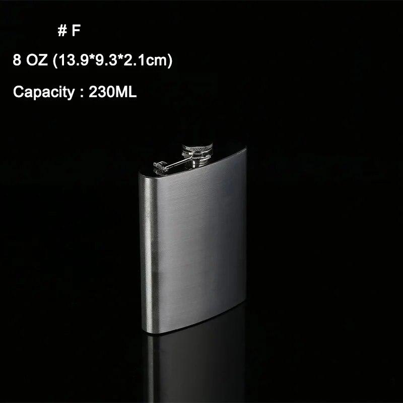 Portable Stainless Steel Liquor Flask for Wine Alcohol Whiskey 1-10oz