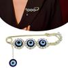 Multi Purpose Devil Eye Safety Pin For Hijab Scarf Coat Decoration Fashion Jewelry Elegant Lapel Pin Accessory