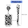Leopard Print Lanyard with Identity Card Holder Retractable Badge Reel Card Holder with Removable Lanyard for Office