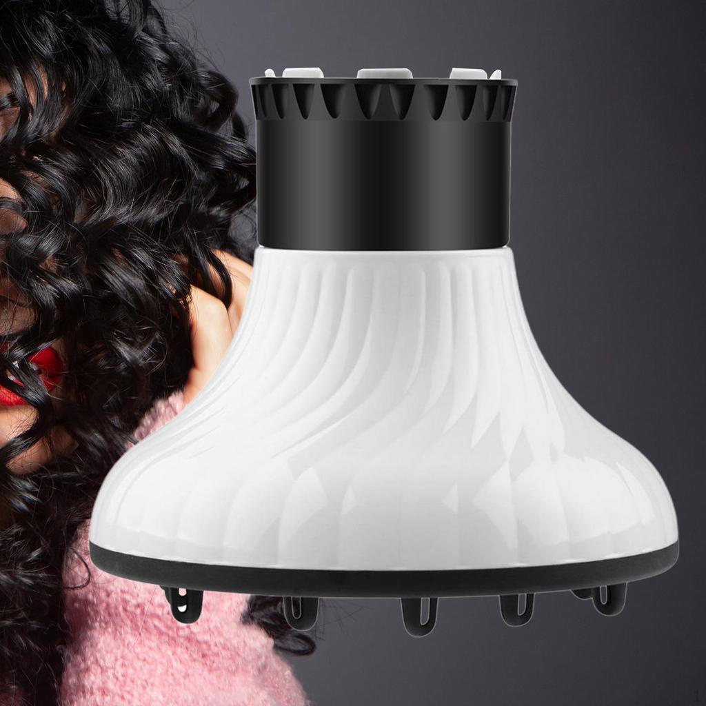 Hair Dryer Diffuser Adaptable for Diameter 3.8cm To 6cm Professional Attachment Portable