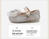 Spring 2026 Korean Style Baby Crystal Bowknot Soft Sole Flats