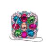 Women's Square Evening Crystal Clutch Bag Large Diamond Dinner Clutch Hollow Out Banquet Rhinestone Handbag Special Occasions