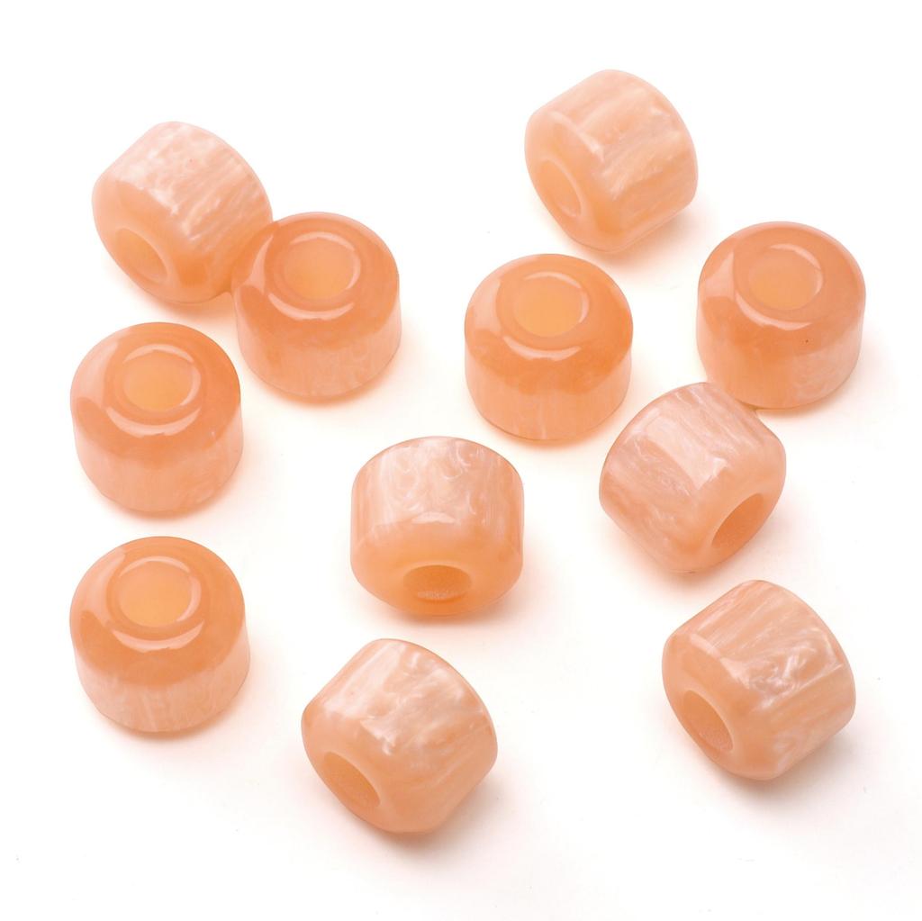 5Pcs Resin Macroporous Beads For DIY Necklace Bracelet Earring Jewelry Craft Making Accessories