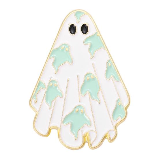 Halloween Ghost Enamel Brooch Cute Ghost Brooch Pin Cartoon Ghost D