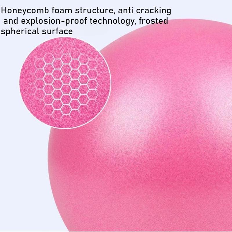 Kadın Spor Salonu Yoga Fitness Topu Kalınlaştırılmış Tip Patlamaya Dayanıklı Çap 25 cm Pilates Egzersizi Mini Top Bacak ve Kalça Şekillendirme