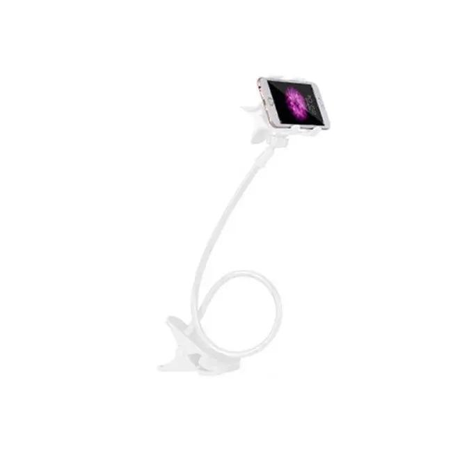 

1pc Lazy Phone Holder, Flexible Gooseneck Stand with Clip for Bed Desk, Hands-Free Universal Stand for Watching Videos белый