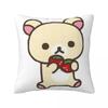 Rilakkuma Strawberries Square Pillow Case Polyester Cushions for Sofa Animal Bear Creative Cushion Covers
