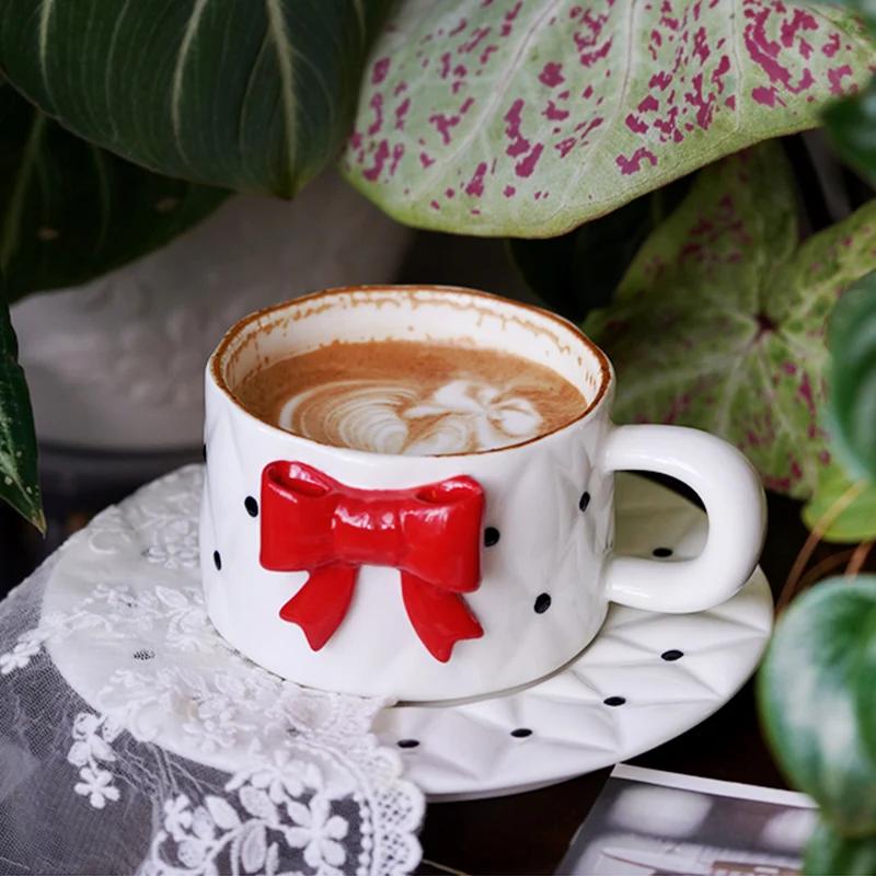 Süße Exquisite Keramik-Kaffeetassen Lässige Büro Nachmittagstee Kaffeetasse Zuhause Frühstück Milchbecher Paarbecher