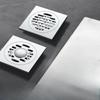 Floor Drain Square 15x15CM Stainless Steel Drain Toilet Balcony Bathroom Shower Anti-odor Drains Tile Insert Waste Grates New