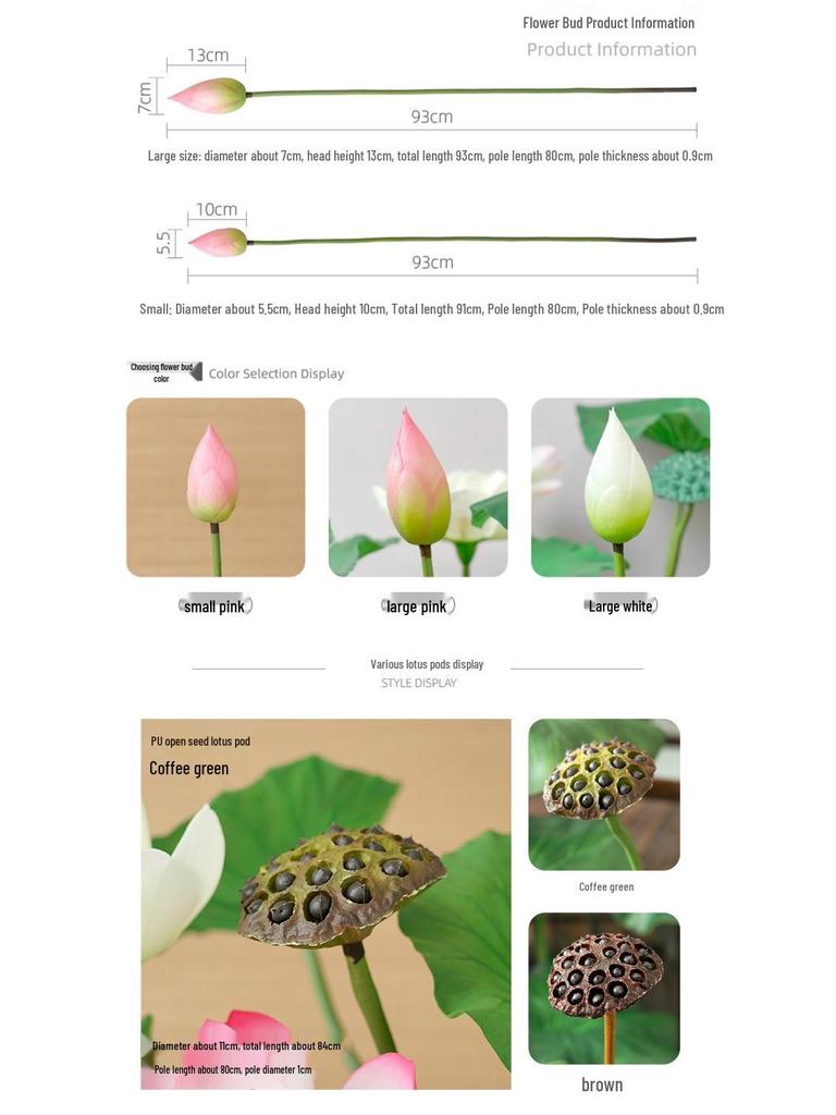 Artificial Lotus Leaf Pond Scenery Props with Stem for Stage and Landscape Photography