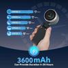 Mini Draagbare Handventilator met LED Display, 150° Opvouwbare 3-in-1 Ventilator, 5 Snelheden 3600mAh Hand/Bureau/Nek Multifunctionele Persoonlijke Ventilator