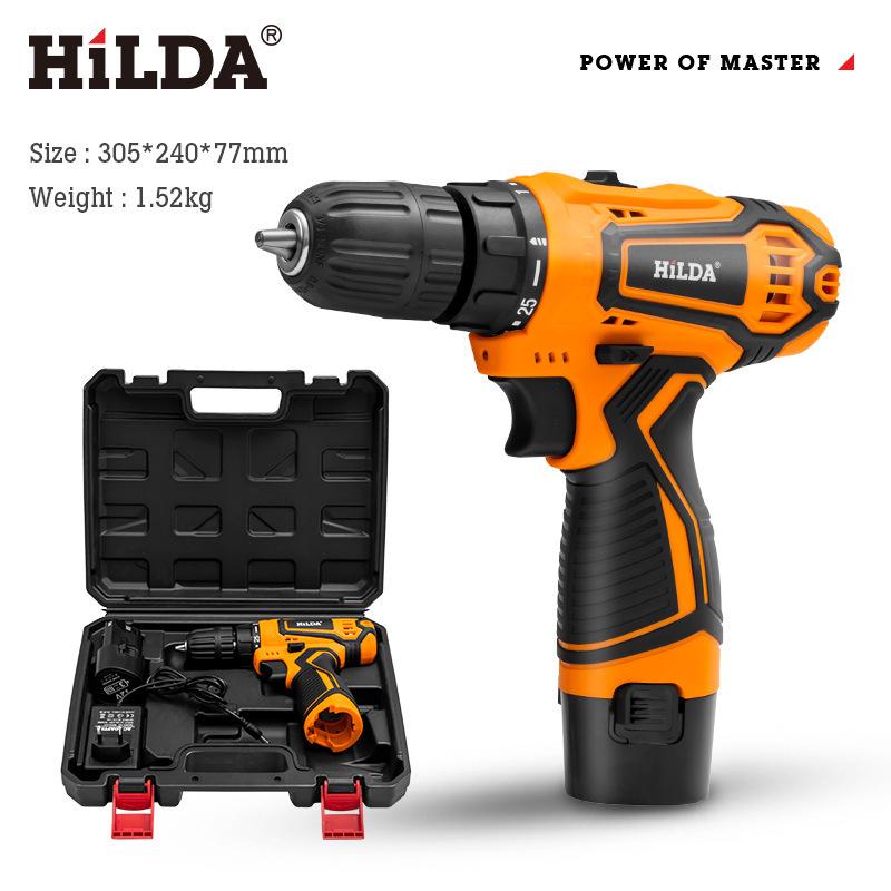 Hilda Multi-Function Rechargeable Lithium Electric Drill & Screwdriver