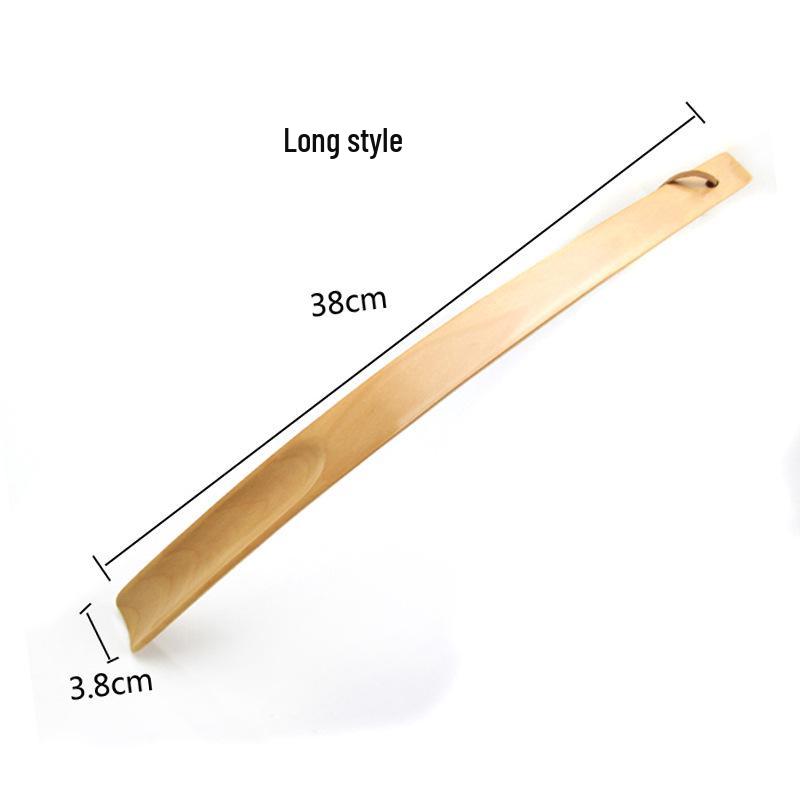 Solid Wood Long & Short Shoehorn - Creative, Extended, Lazy Shoe Helper