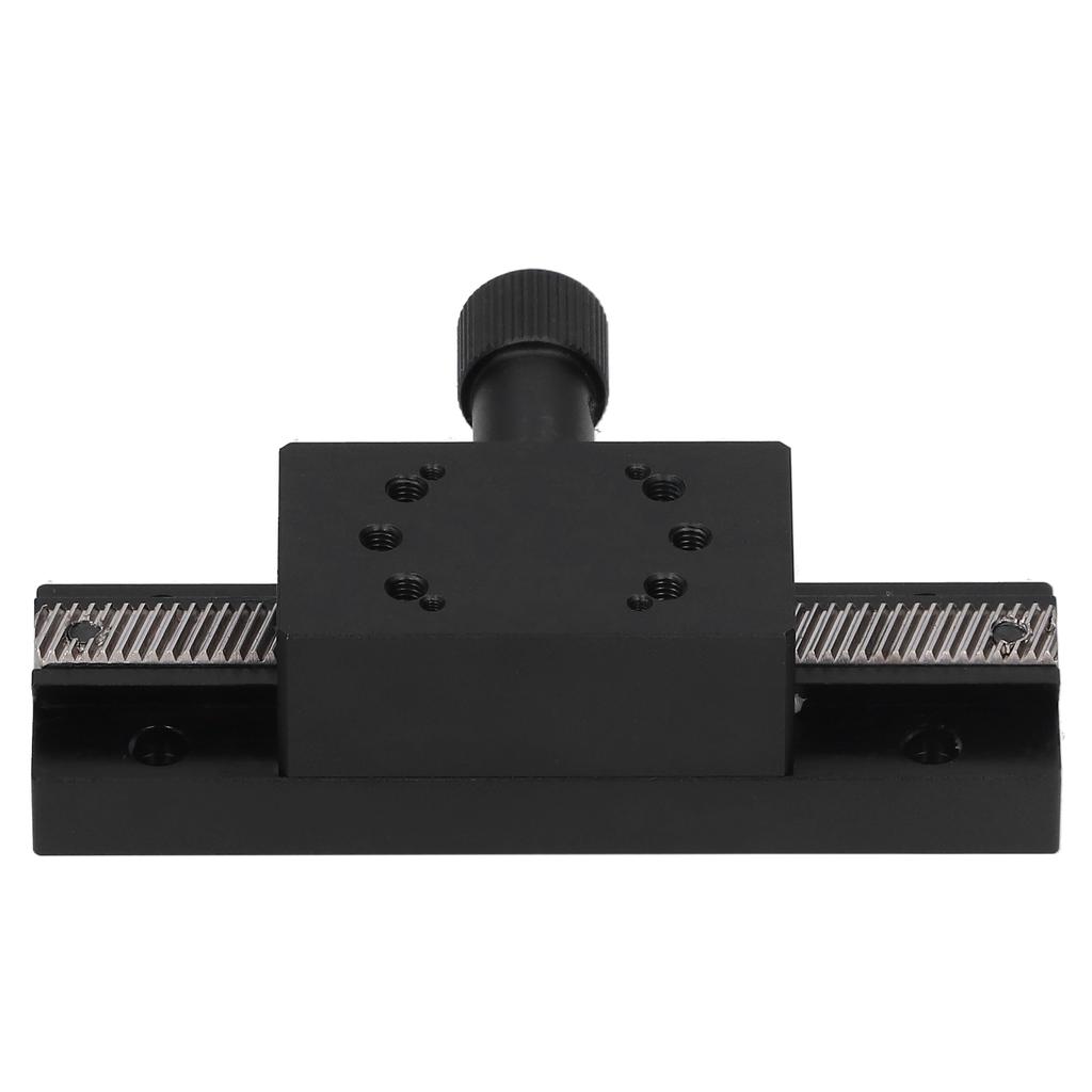 X Axis Dovetail Manual Trimming Platform Aluminum Alloy Gear Linear Slide Stage HC30‑A100