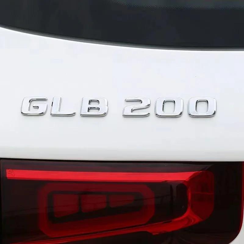 ABS Car Trunk Letters Logo Emblem Badge Decals Sticker For Mercedes Benz GLB Class GLB35 GLB180 GLB200 GLB250 GLB300 X247 4Matic