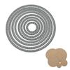8 Pieces DIY Scrapbook Album Round Metal Cutting Die Template Decoration Embossed Template Folder Craft Decoration