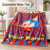 El Payaso Plim Plim Custom Name Flannel Throw Blanket Soft Warm for Sofa Bed Indoor Home Use