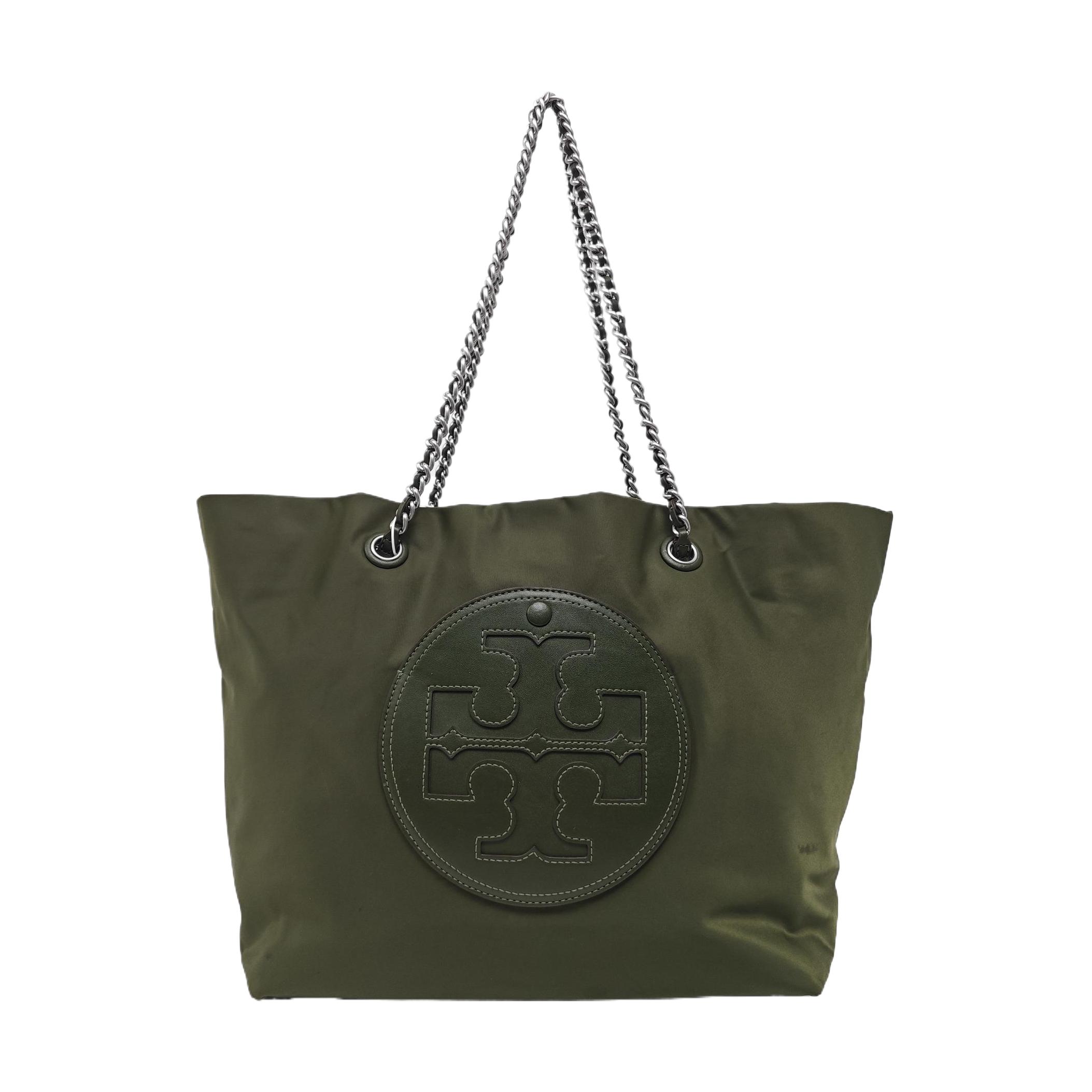 [Pre-Owned] Ella Dark Green Nylon Shoulder Bag - Very Good #X4M03W ONE SIZE