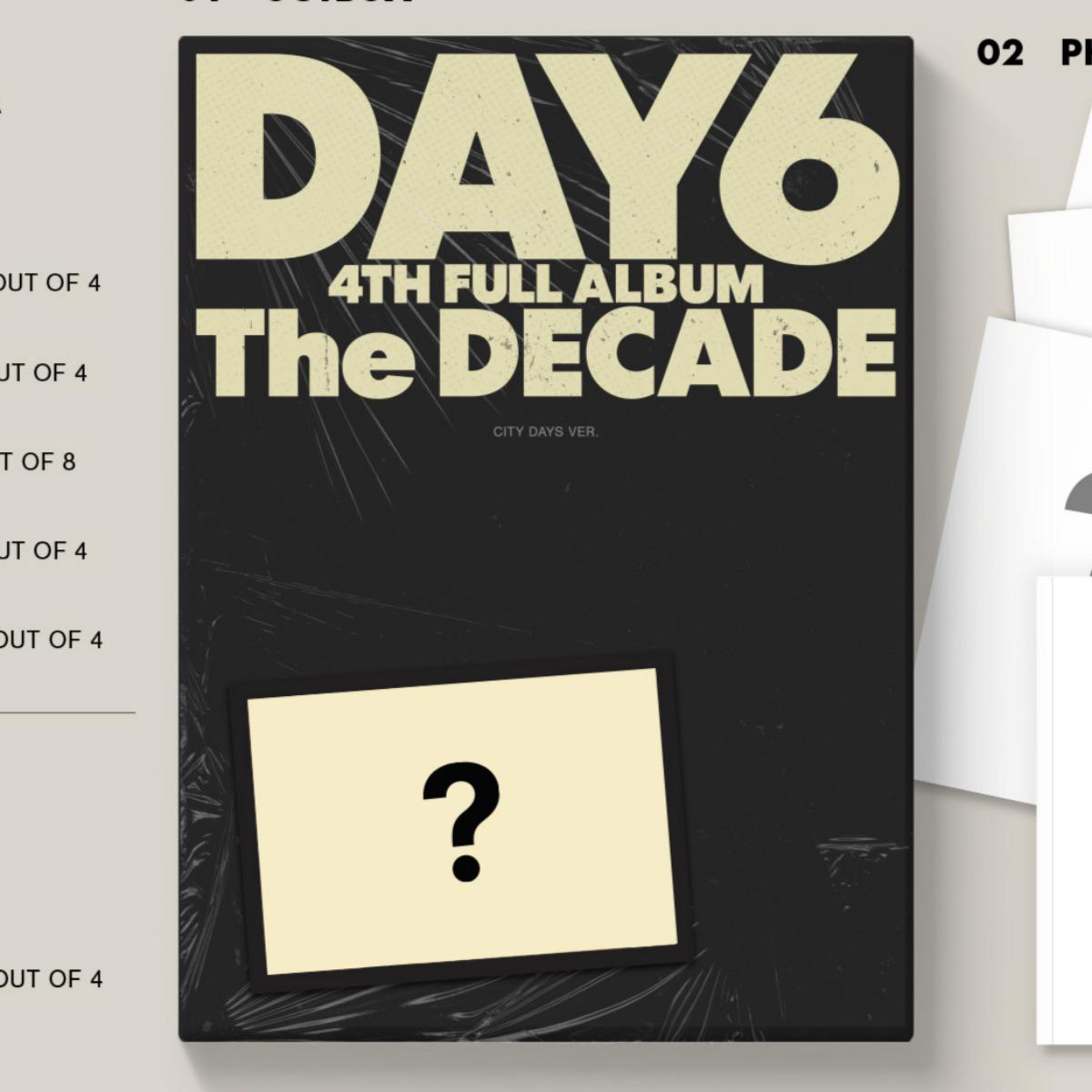

DAY6 - The DECADE / 4th Full Album CITY DAYS ver.