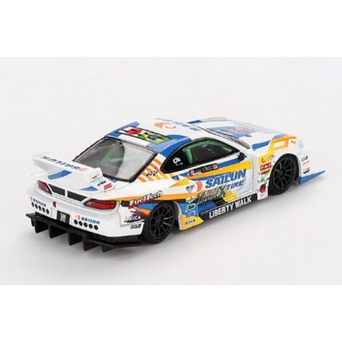 MINI GT 1/64 Scale Nissan Silvia (S15) LB-Super Silhouette #555 2023 Formula Drift Japan (Right-Hand Drive) Finished Model MGT00895-BL