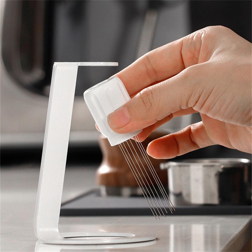 Stainless Steel Coffee Powder Tamper Espresso Powder Stirrer Distributor Leveler Tools Cafe Stirring Accessories