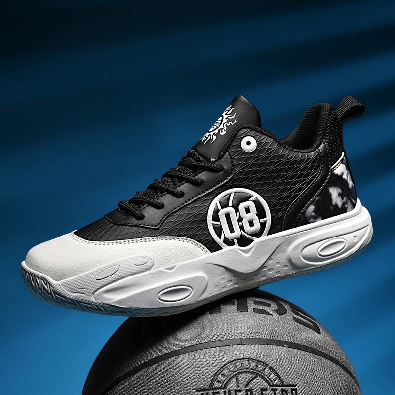 Basketball Shoes Men'S High-Top Combat Boots Actual Training Teenagers Primary And Secondary School Students Adult Men'S Sports Shoes