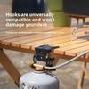 Hang Gas Canister Hook Outdoor Multi-purpose Gas Tank Hook With Hanging Plate Bottle Opener Camping Table Gas Stove Tank Hook 4