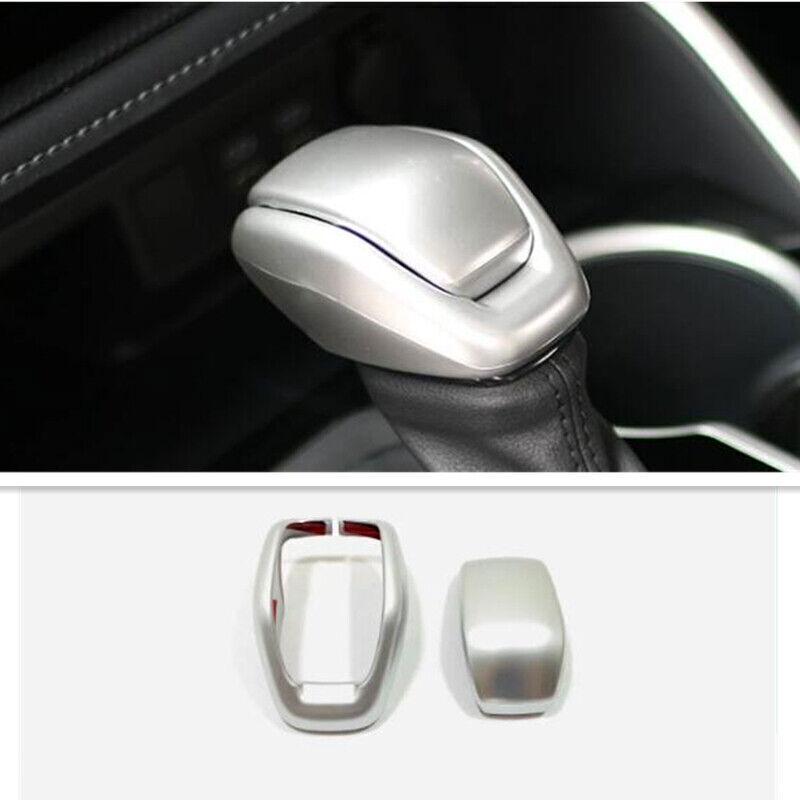 Matte silver Car Gear Shift Knob Cover Trim For Toyota Grand Highlander 2024