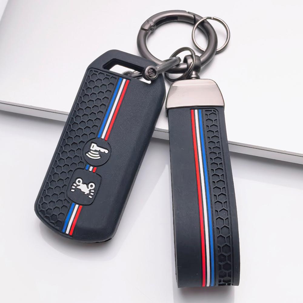 Key Cover for Honda PCX 125 150 160 with Keychain Anti-Scratch Surface Shockproof Structure Soft Grip Texture Easy Install Design Car Remote Accessory