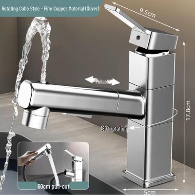 Yidashang Bathroom Pull-Out Basin Faucet