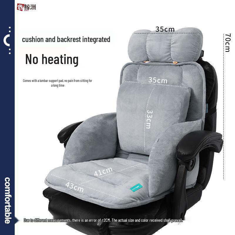 Integrated Lumbar Support Office Seat & Back Cushion