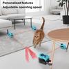 Interactive Cat Toys Cat Wheel Exerciser New Cat Treadmill for Indoor Adjustable Speed Simulated Interactive Hunting Cat Toy