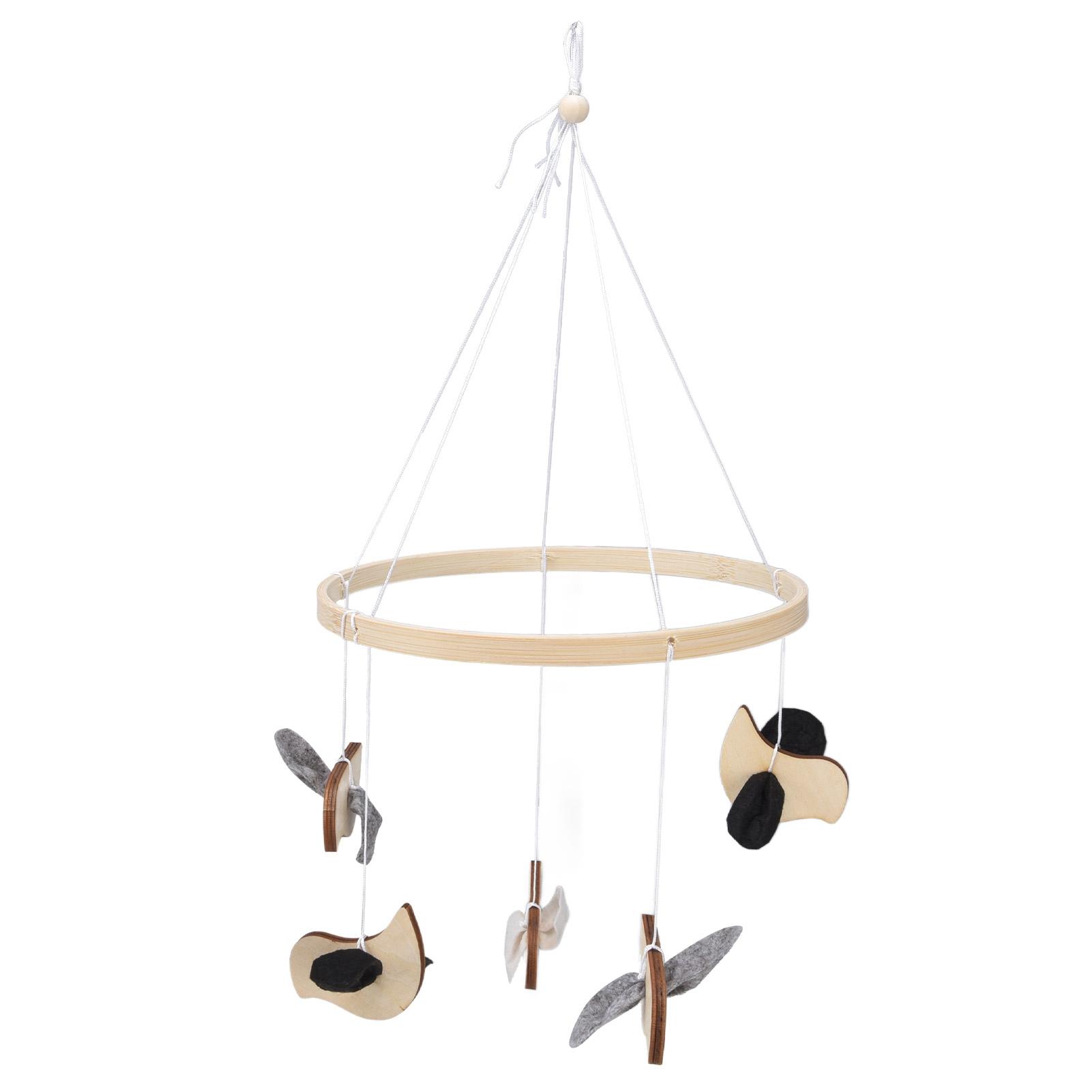 

Wood Animal Windchimes Hand Made Hanging Windchime for Patio Garden Lawn Balcony Living Room Bedroom