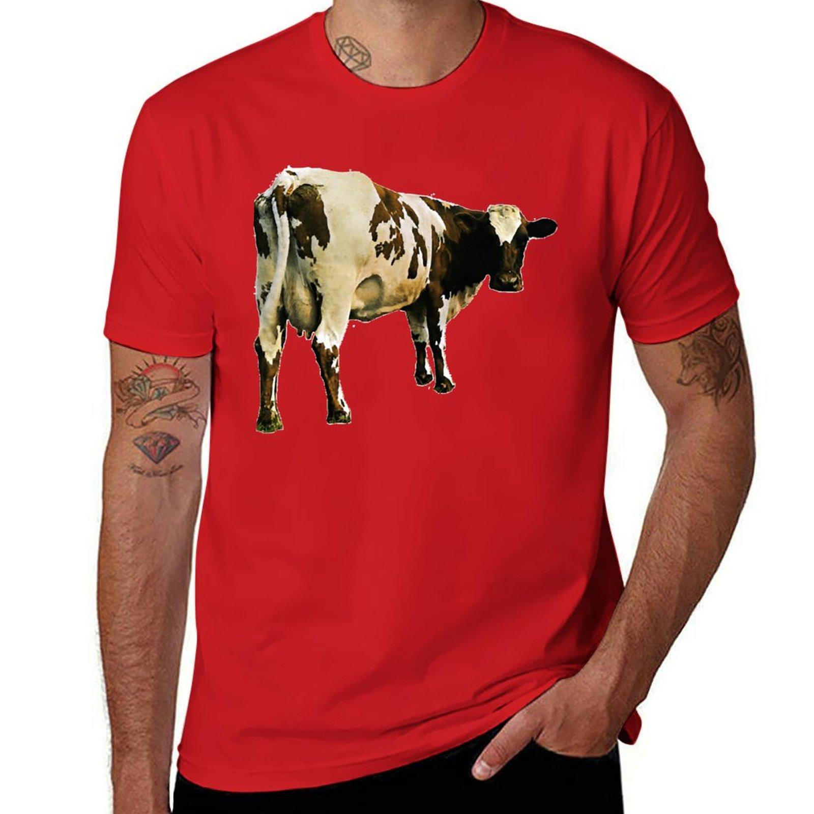 

Atom Heart Mother Класична футболка Футболка важковаговики тваринний принт для хлопчиків смішні великі розміри тренувальні футболки для чоловіків L