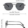 New Classic Frog-Eye Sunglasses Metal Double-Bridge Stylish UV400 Shades Eyewear for Fishing and Driving Outdoor Travel Eyewear
