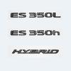 ABS-Buchstaben ES200 ES240 ES250 ES300h ES350 Glänzend Schwarzes Emblem Auto Kofferraumplakette Modifiziertes Aufgewertetes Aufkleber für Lexus ES Serie VH6