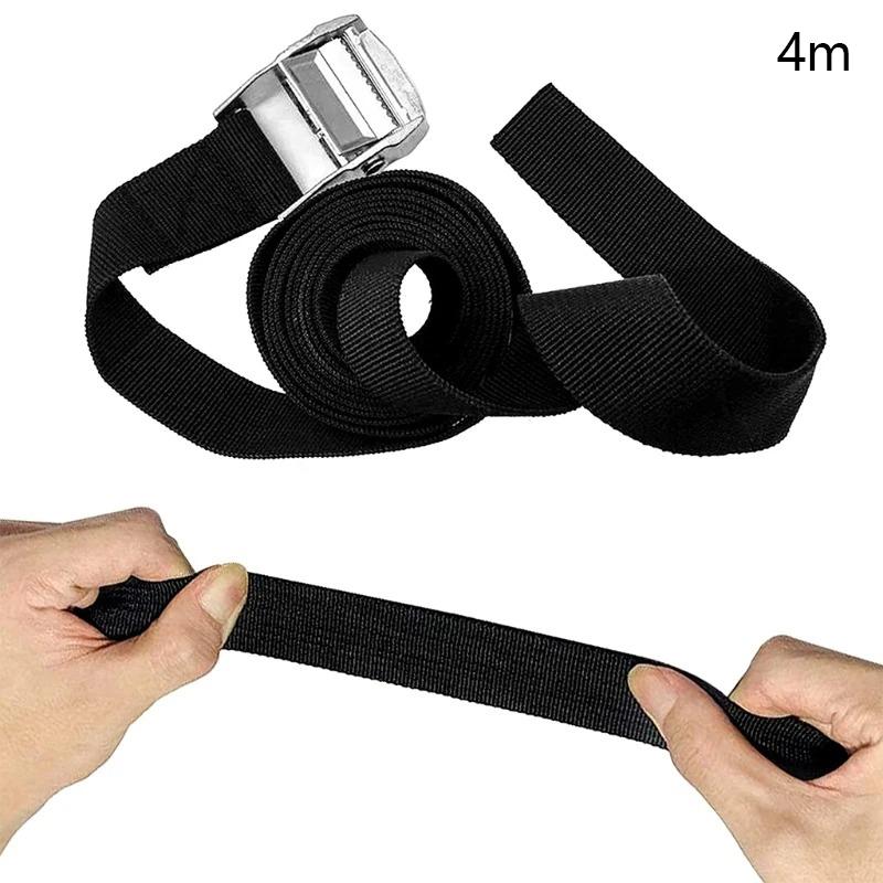 25mm Cargo Lashing PP Webbing Luggage Strap with Zinc Alloy Buckle, Length: 4m A