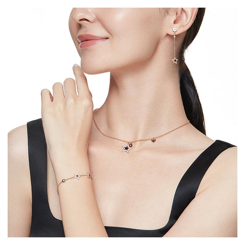 Emporio Armani moon star stainless steel bracelet for women EGS2960221