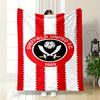 Sheffield United FC Logo Blanket Design print blanket soft and cozy perfect for the living room bed sofa or a nap,gift