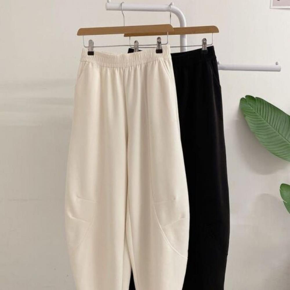 Honey J Tailored Balloon Cut Wide Banding Pants 2color