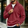 Men's Casual Quarter-Zip Long Sleeve Sweatshirt