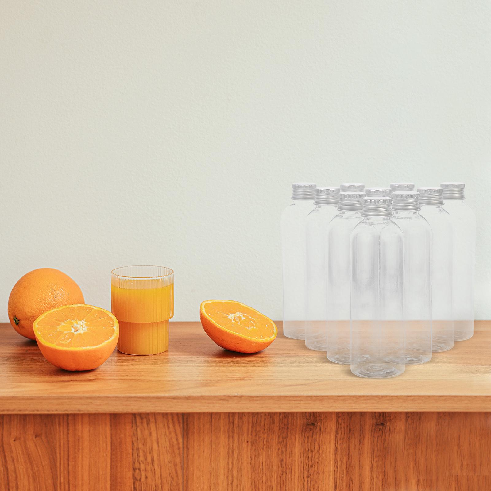 

10Pcs Clear Juice Bottles Premium Pet Material Multi-Function Portable Drink Supply Clear Bottles Juice Accessory other