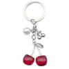 Trendy Cute Pearl Cherry Keychain for Women – Versatile Bag Ornament